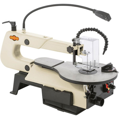 Shop Fox 16" VS Scroll Saw with Foot Switch LED and Miter Gauge (W1872)